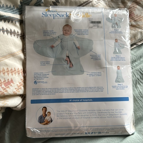 NEW HALO SleepSack Wearable Cotton Blanket Newborn NB 6-12 Lbs Cream - Picture 2 of 2